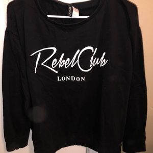 Rebel Club London H&M Mock Sweatshirt